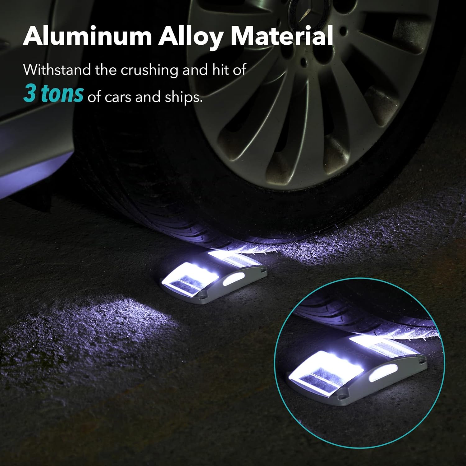 Buy Solar Driveway Lights 4 Pack, AGPTEK Solar Deck Lights Outdoor Dock