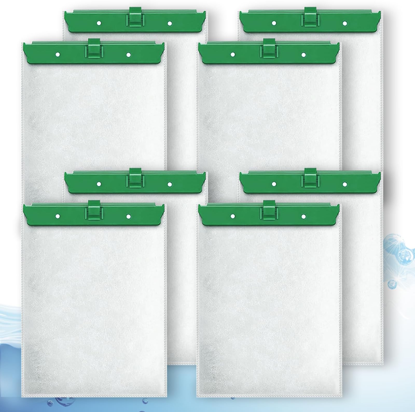 8 Pack Medium Aquarium Filter Cartridge Compatible with Tetra Whisper Bio-Bag External Power Filter 10i, IQ10, PF10, Fauna ReptoFilter 20 Gallons Gallons Aquarium