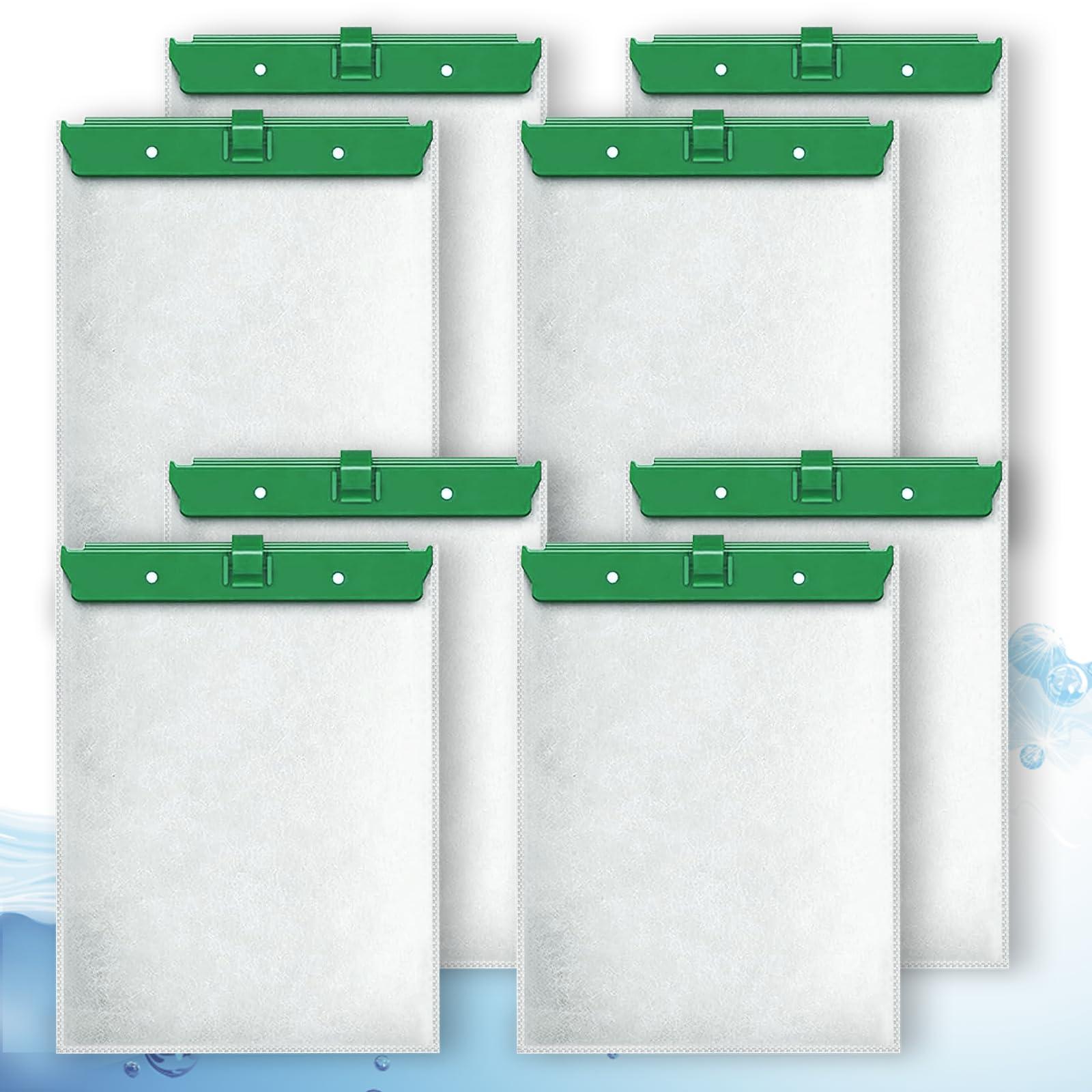 8 Pack Medium Aquarium Filter Cartridge Compatible with Tetra Whisper Bio-Bag External Power Filter 10i, IQ10, PF10, Fauna ReptoFilter 20 Gallons Gallons Aquarium
