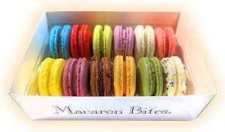 MacaronBites French Macarons Gift Box - 12 Assorted Flavors, Handcrafted Premium Treats for Gifts & Indulgence