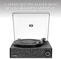 Vista 2 de Victrola Eastwood LP – Bluetooth Record Player – 3-Speed Turntable, Audio Technica AT-3600L MM Cartridge, Vinyl Stream Bluetooth Output, Anti-Skip