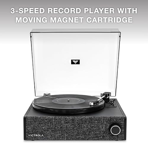 Miniatura 2 de Victrola Eastwood LP - Reproductor de discos Bluetooth - Tocadiscos de 3 velocidades, cartucho Audio Technica AT-3600L MM, salida Bluetooth de