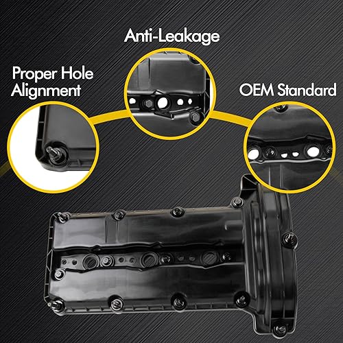 Miniatura 6 de Kit de tapa de válvula de motor del lado izquierdo compatible con Jeep Grand Cherokee 2014-2019 Jeep Wrangler 2020 Ram 1500 2014-2020 3.0L Reemplazo