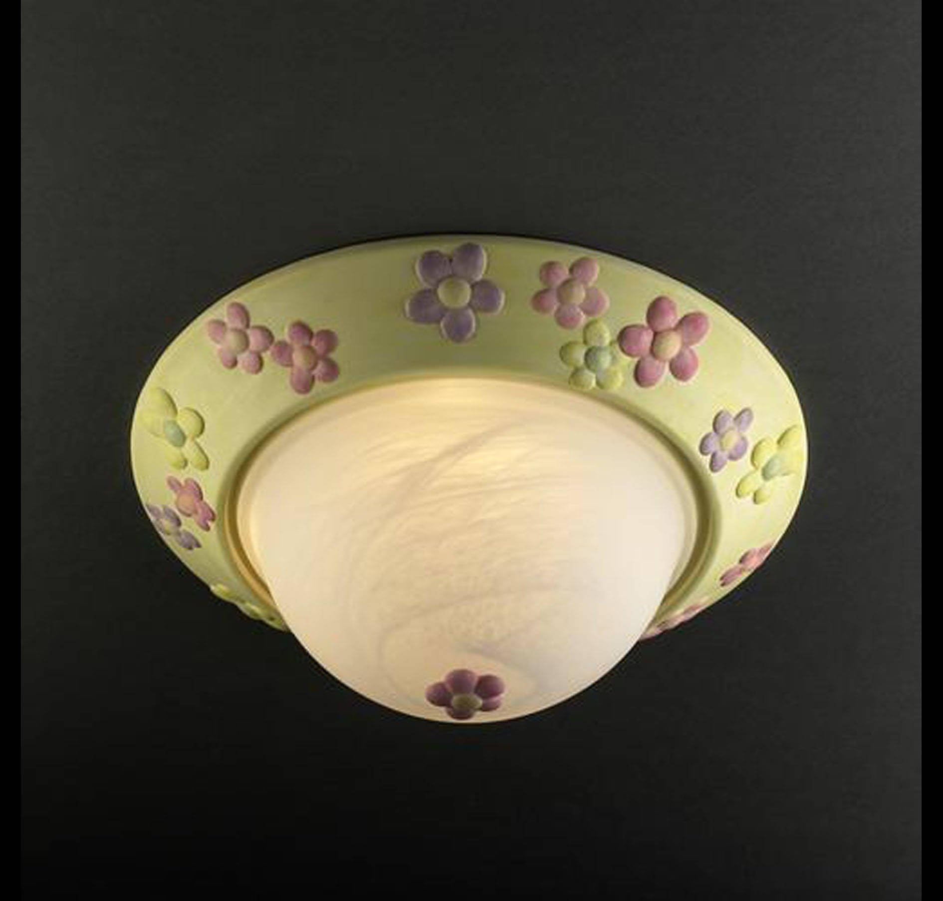 Justice Design Group - Kid's Room 2-Light Flush-Mount - Ceramic Shade