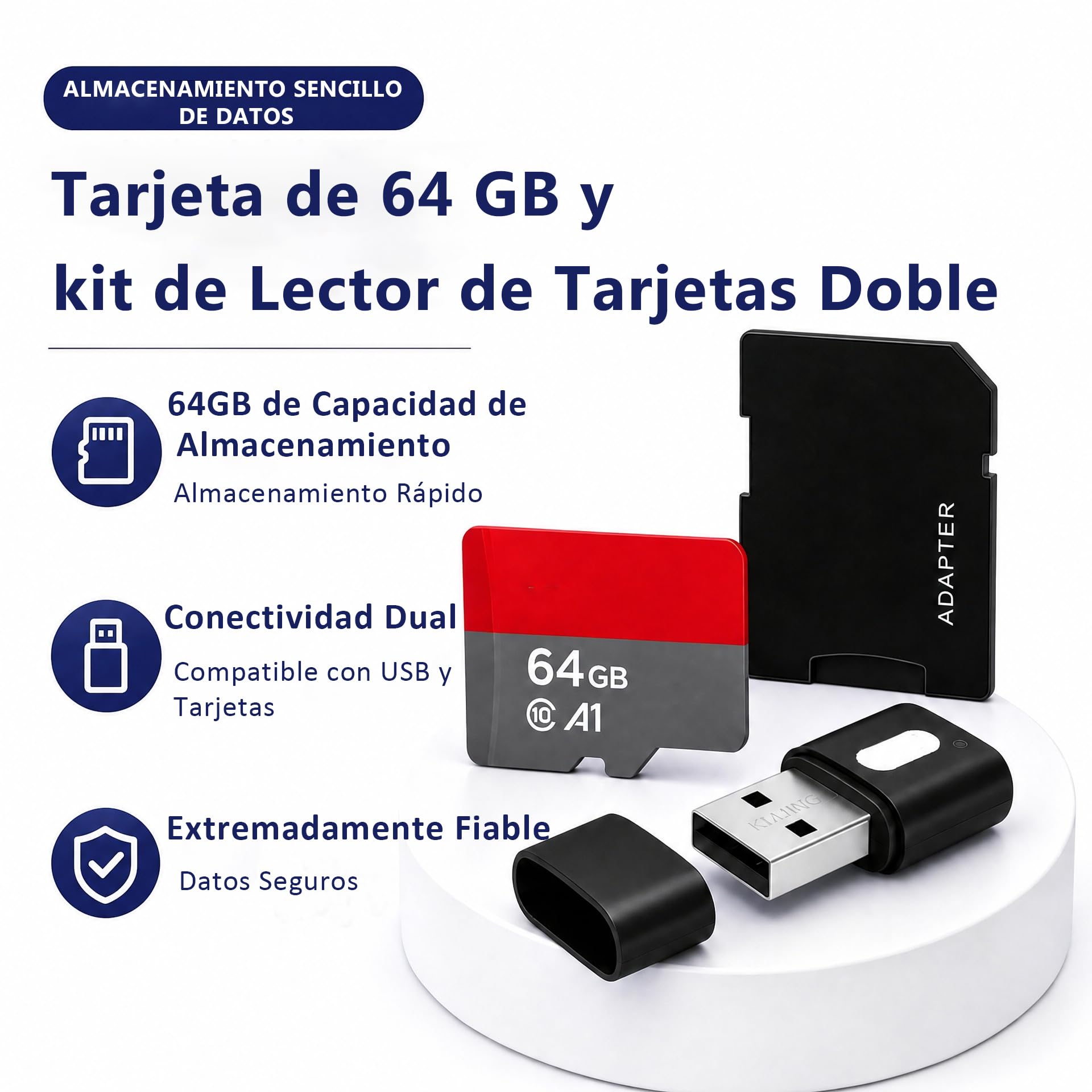 Vemico Raspberry Pi 5 Kit 8GB RAM 64GB Edition | 27W GaN 5.1V5A USB C Alimentazione,Active Cooler,64GB Tarjeta,Dual 4K HD Out Cable,Pi 5 8GB Board,Pi 5 Carcasa,Manual Usuario