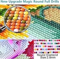 Vista 2 de Kits de pintura de diamantes 5D, perro salchicha marrón, taladro completo, cuentas redondas, arte de diamantes, piedras de punto de cruz, pintura