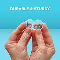 Vista 6 de Máquina expendedora de cápsulas redondas, 100 unidades, 1.26 pulgadas, cápsulas de máquina de chicles a granel, contenedor transparente a granel