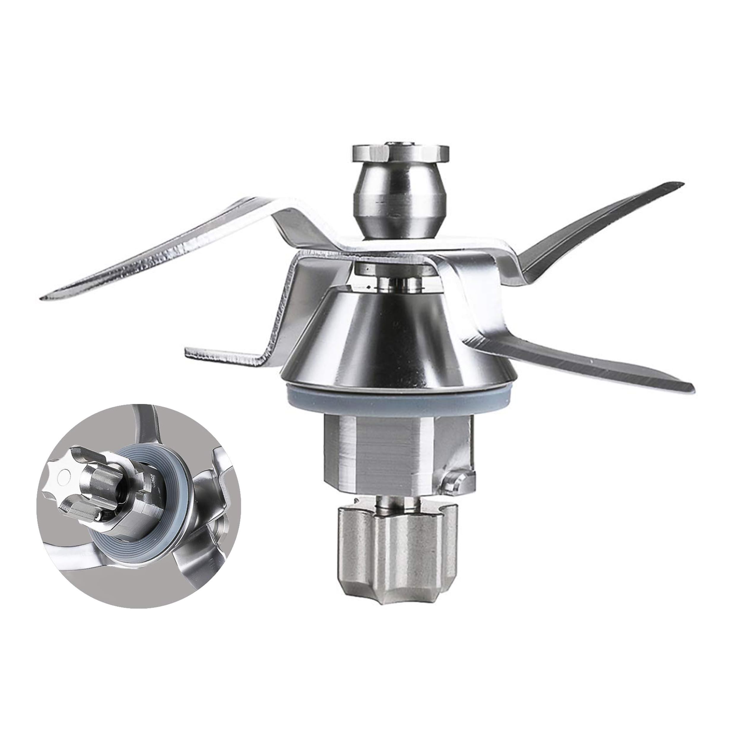 Gruppo Coltelli Lame compatibile per Vorwerk Thermomix Bimby TM31 TM 31 Base Resistente in Metallo e Lama Affilato in Acciaio Inox