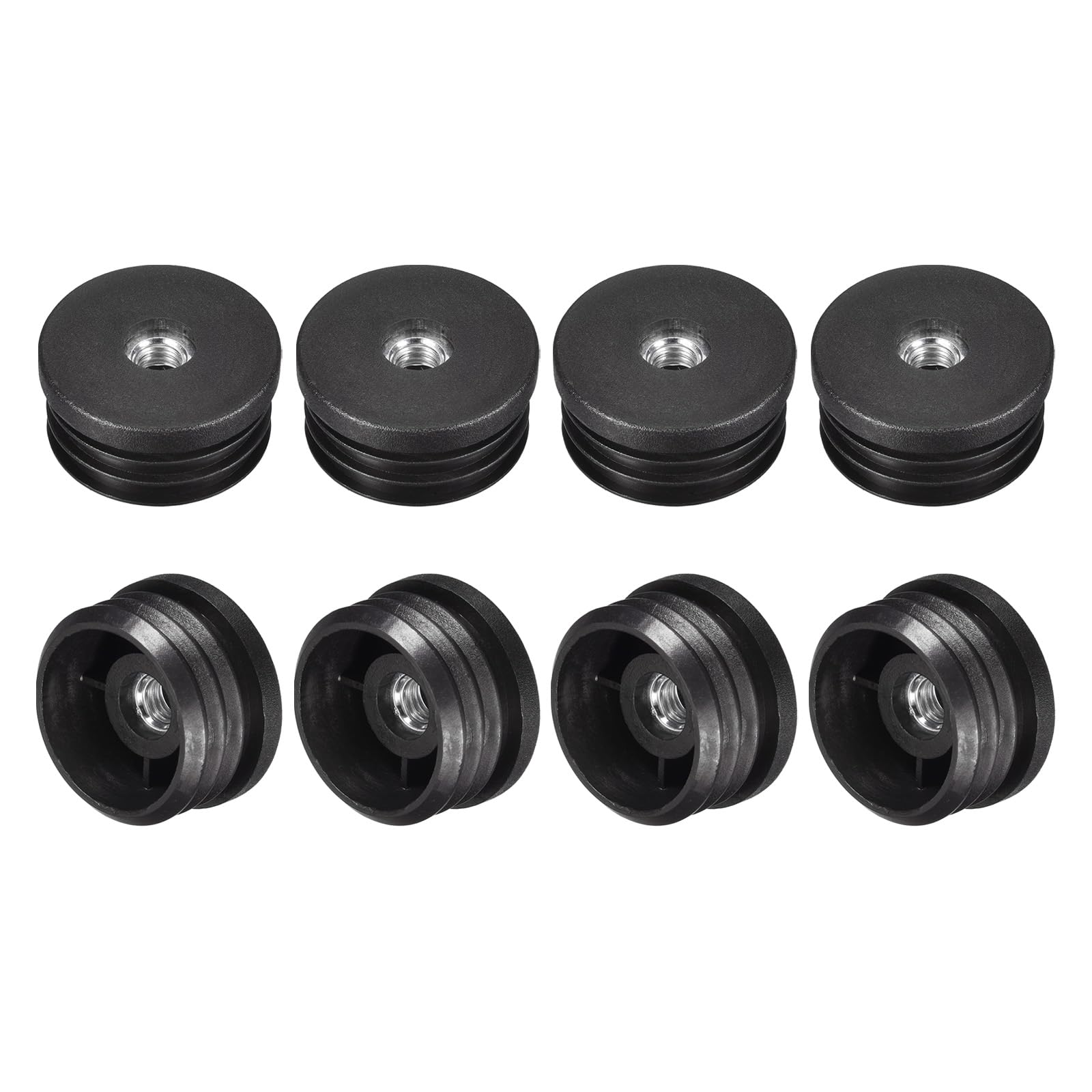 Inserts de tube rond filetage M8 pour fixer facilement vos roulettes de meuble