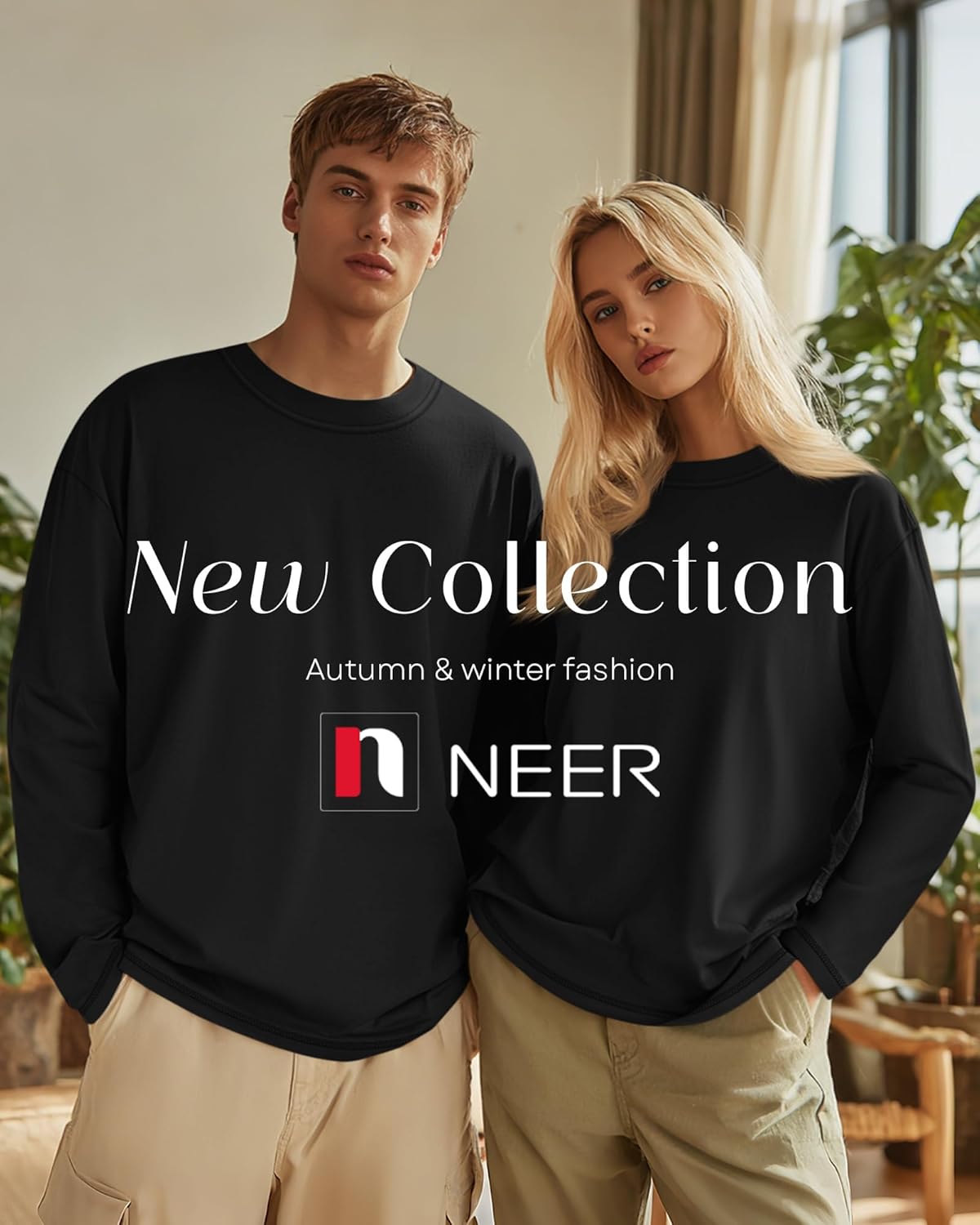 Neer 3 Pack Men's Big and Tall Cotton T-Shirts L-7xl, Long Sleeve Oversized Crewneck Tops Loose Casual Large Shirt Basic Tee - Image 2