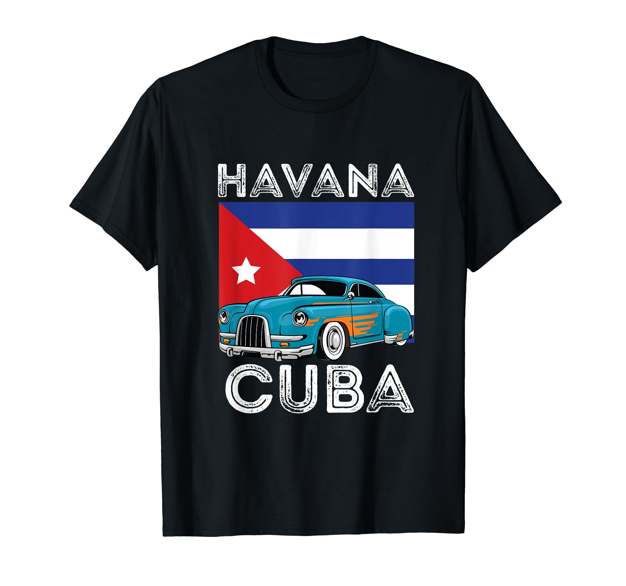 Retro Vintage Cuba Havana Outfit Havana Cuba ShirtVintage Retro Havana Cuba Sign Cubans Havana Cuban Flag T-Shirt