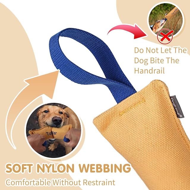 Foto 6 de 6 de PETCUTE Juguete para Remolcar para Perros,Juguetes para Perros,Juguete para Morder para Perros con 2 Asas…