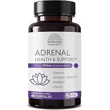 Better Place Supplements Adrenal Health & Support - 60 Capsules | Non-GMO Formula with L-Tyrosine & 200mg Ashwagandha | Supports Energy, Focus, Fatigue Relief 1