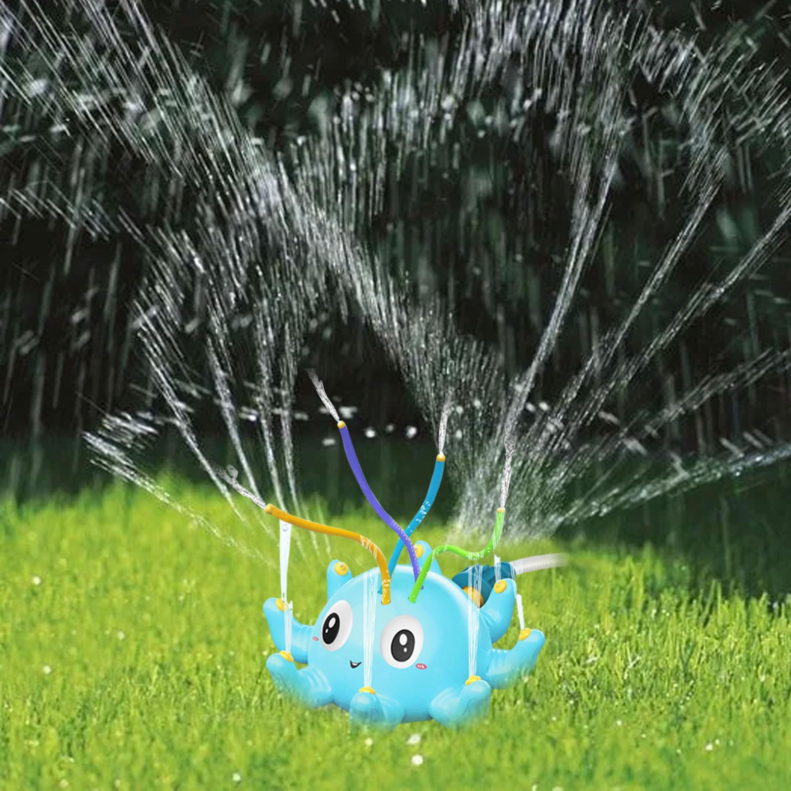 Aspersor de Agua para niños, Juegos Piscina para Niños Juguete Niño 3 4 5 6 7 8 9 10 Años, Pulpo Juguete de Rociador Juegos Chorros Agua Jardin al Aire Libre Aspersor de Agua para Niños