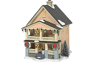Dept 56 Christmas Story Village Schwartz's House Lit Building, 7.36 Inch, Multicolor