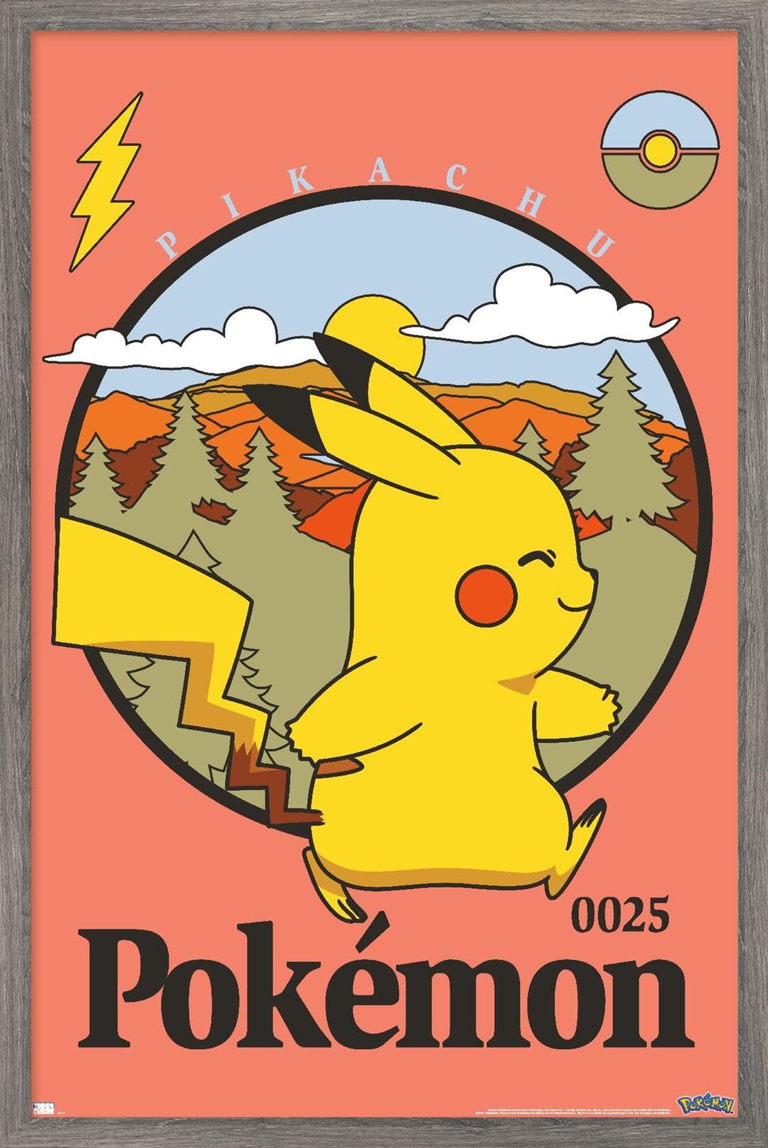 Amazon.com: Trends International Pokémon - Pikachu Outdoor