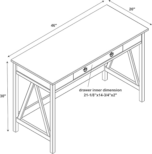 Miniatura 2 de Linon Amzn0300 Ronan - Escritorio gris