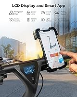 Vista 5 de Atomi Scooter eléctrico E20E30Alpha Lite, motor de 500 W650 W con 19 millas de largo alcance, velocidad de 15.6 Mph, scooter plegable portátil