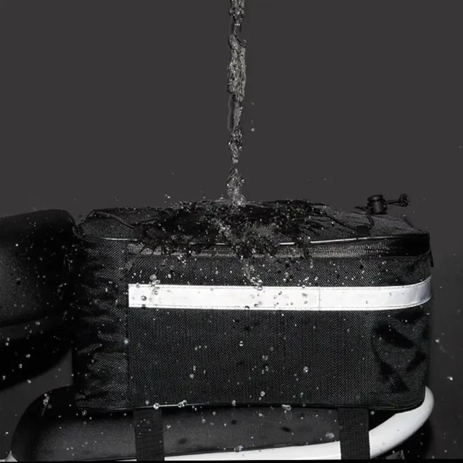 Borse Bici Borsa Bici Impermeabile Posteriore - Dimensioni 38x16x15.5 Cm, Per Portapacchi, Colore Nero Portapacchi Bici - Foto 8