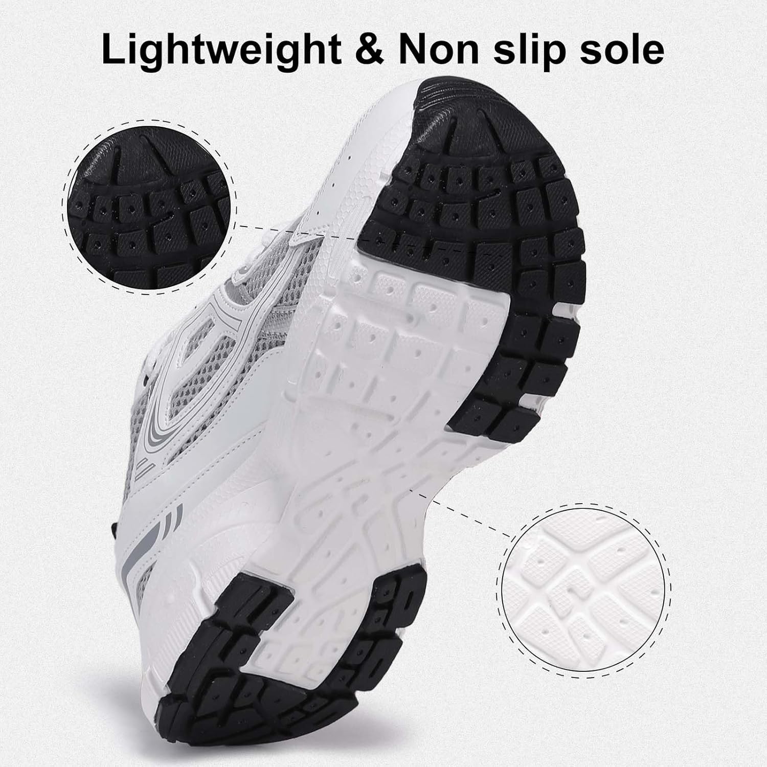 BAASPLOA Women's Chunky Fashion Sneakers Casual Sports Shoes Mesh Breathable Athletic Gym Workout Tennis Shoe Platform Thick Walking Shoes - Image 4