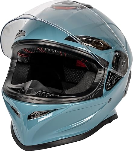 Miniatura 3 de Full Face Helmet - Street Dirt Bike ATV Off-Road Racing Motorcycle Motocross Helmet with Transparent Visor- DOT Certified