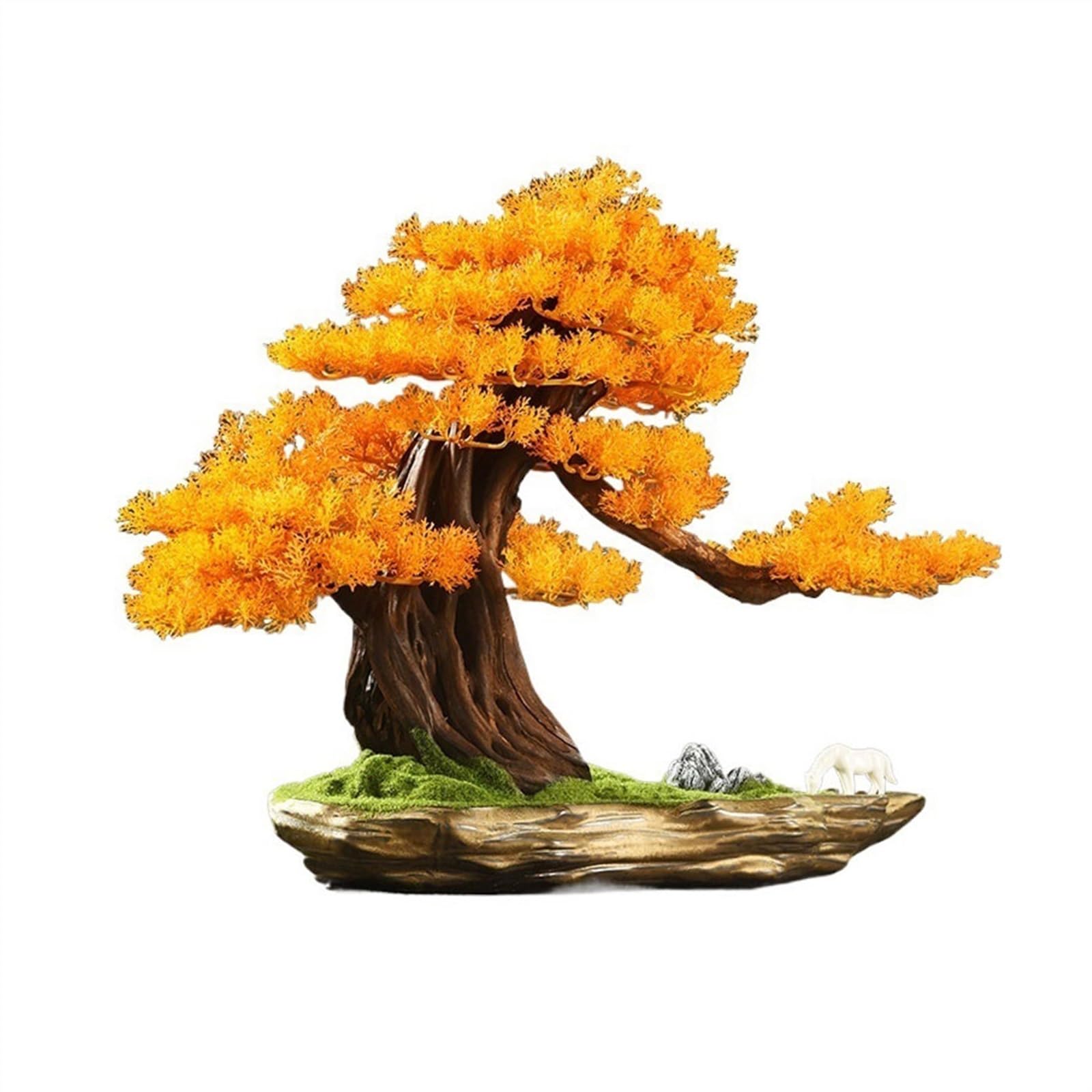 IUokLU Artificial Bonsai Tree Artificial Bonsai Ornaments Simulation Plant Landscaping Greenery Potted Plants High-end Bonsai Ornaments Artificial Tree