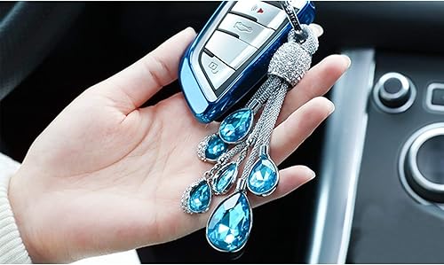 Miniatura 5 de Xotic Tech - Llavero de cristal brillante con forma de gota de agua, accesorios de decoración, ajuste universal