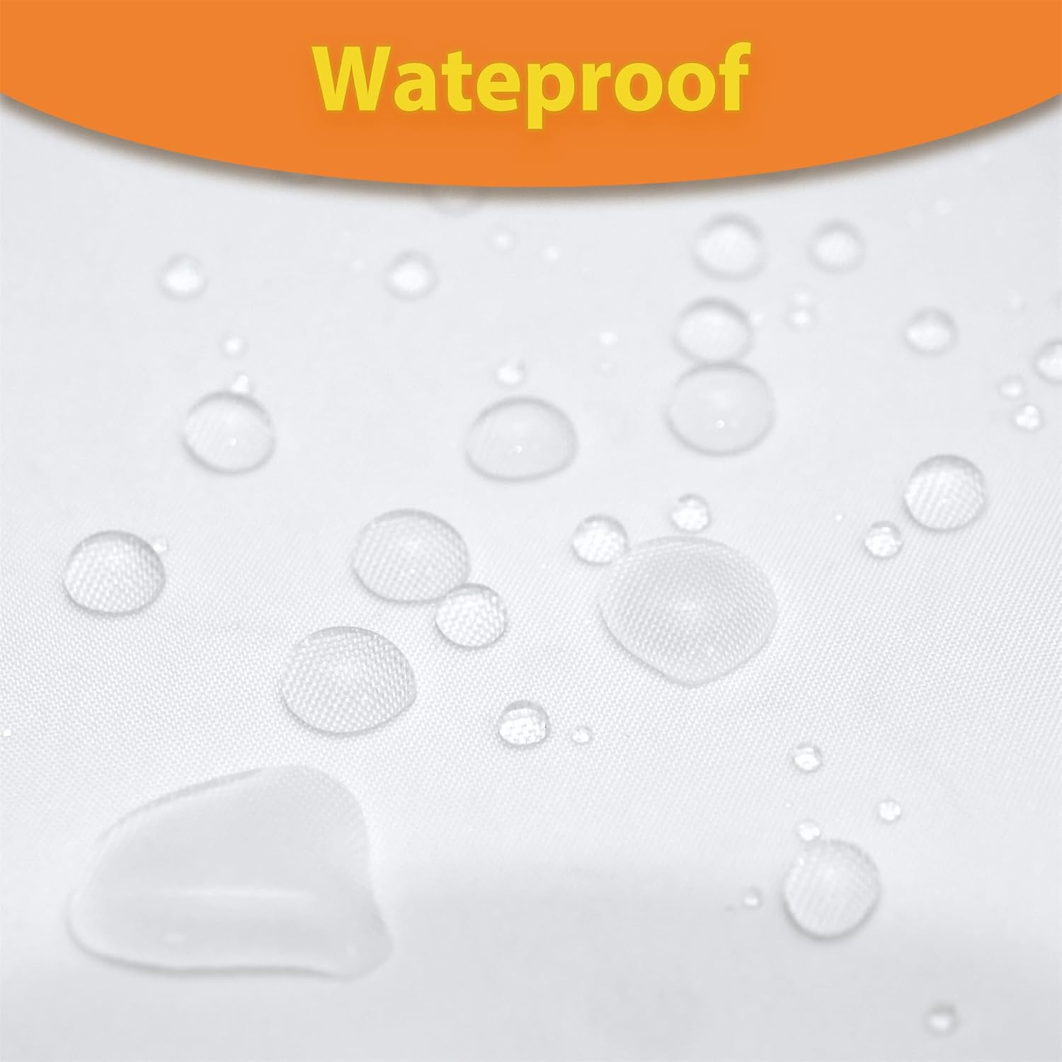 Tititex Fabric Snap-in Replacement Shower Curtain Liner 68x61 Inch Waterproof Removable with Magnets (Fits 71x83 Inch Bath Curtain), White