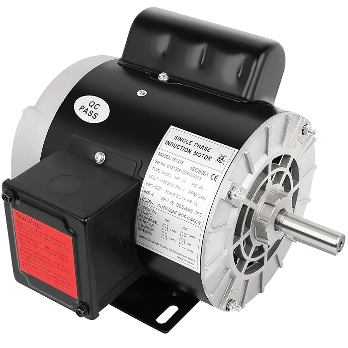 Buy 1/3HP Air Compressor Motor 3450RPM Electric Motor Single Phase