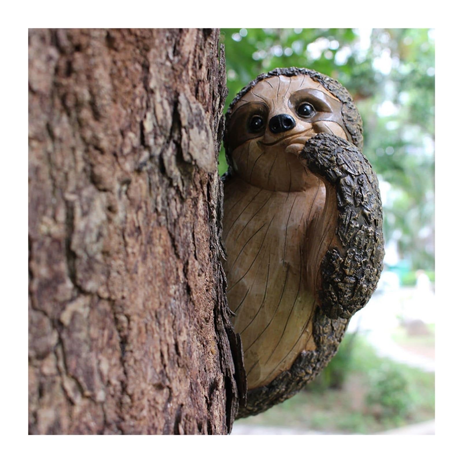 Arredo da giardino Simulazione innovativa Tree Hugger Peeker Statue Garden Decor Arredo da esterno