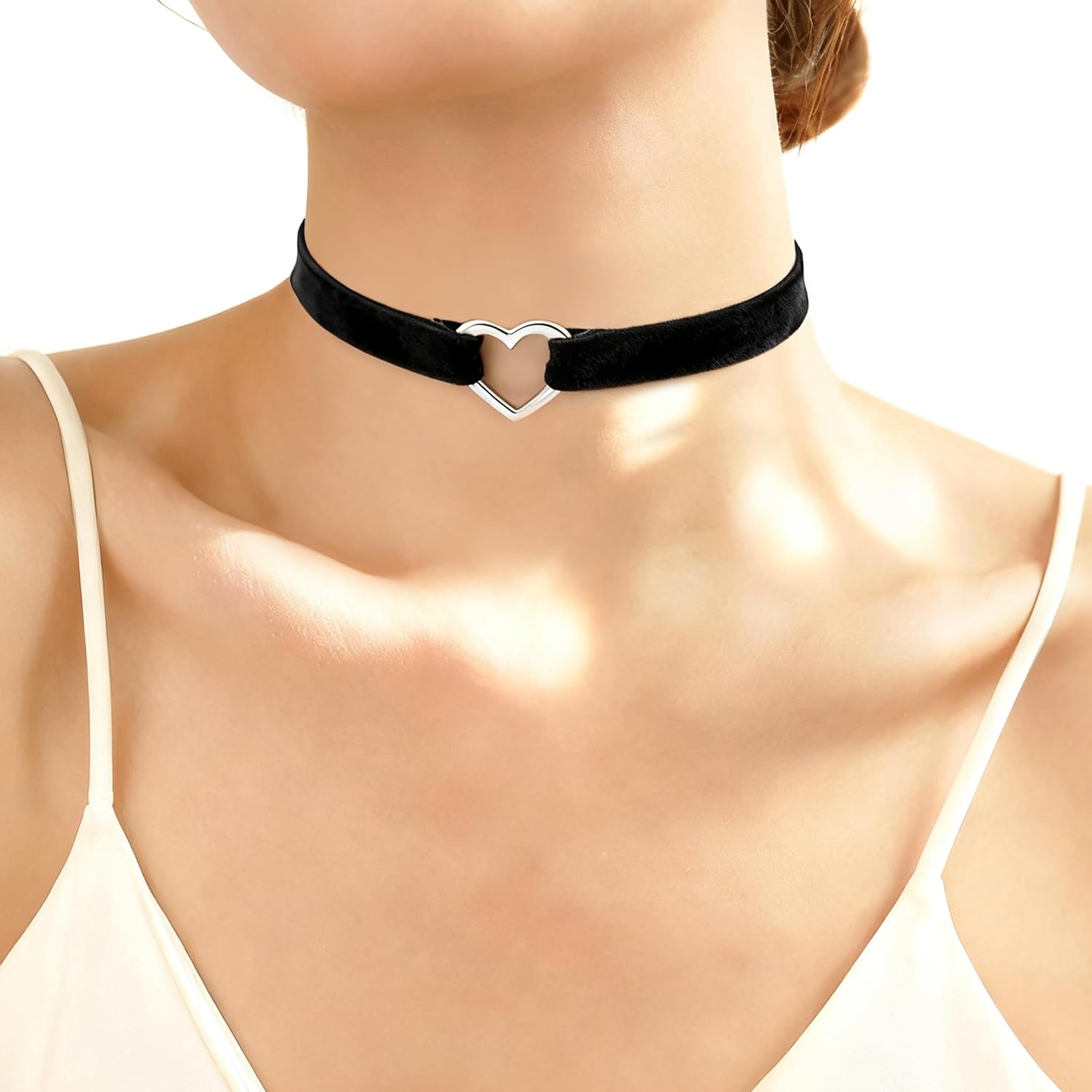 Choker Necklace for Women, Adjustable Goth Punk Black Choker Necklace, Highlights Your Collarbone Area - Image 6
