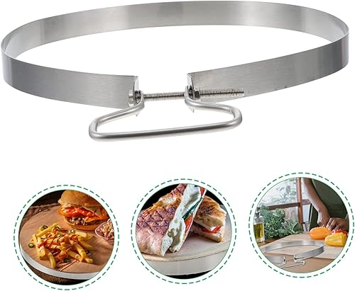 Miniatura 4 de Marco robusto con abrazadera de tabla de cortar multiusos Anillo Artesanía Estética de acero inoxidable