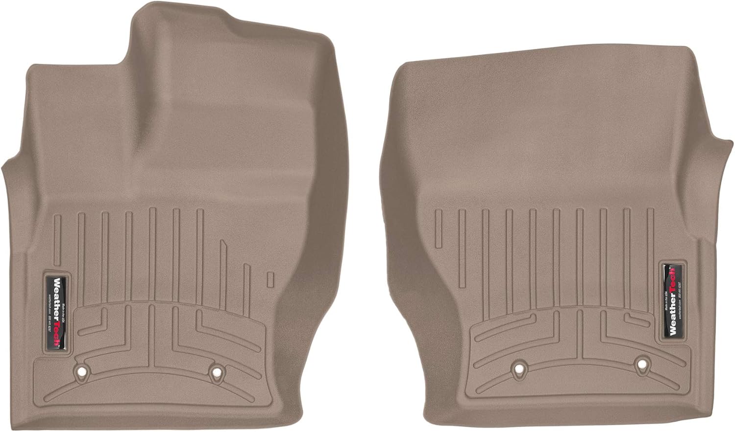 WeatherTech Custom Fit FloorLiners for Land Rover Rover Range Rover Sport, Discovery, Range Rover Sport PHEV - 1st Row (444801), Black