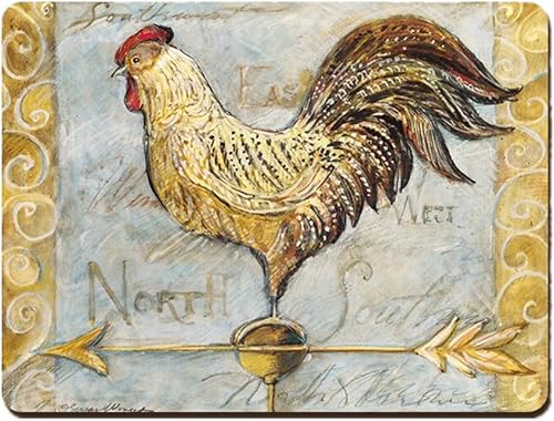 Mantel individual de tablero rígido, decoración del hogar, placa aislante de corcho, posavasos de corcho, tapete de vajilla de pollo, 2 unidades,