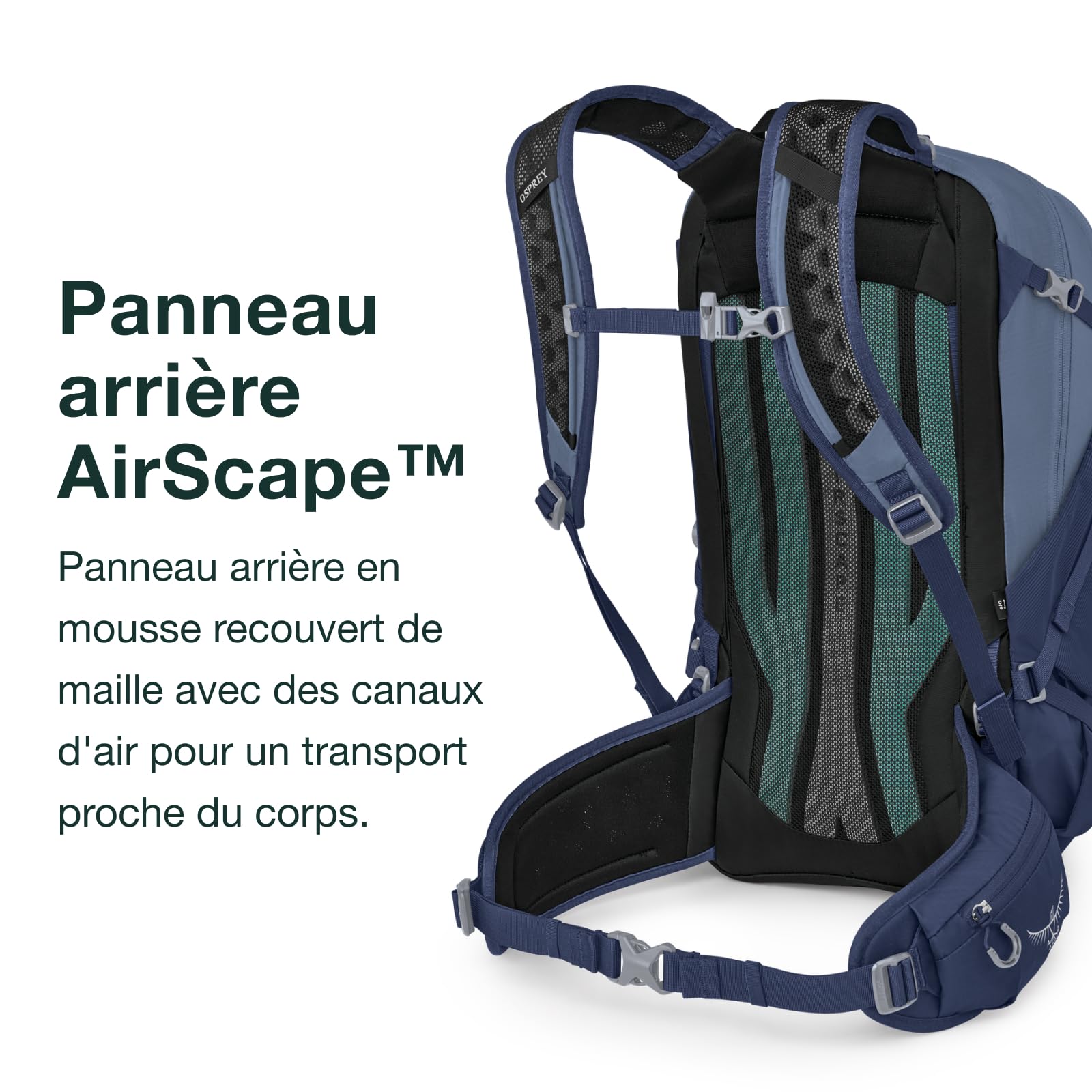 Osprey Sportlite Sac de randonnée, 25L, Graphite Purple