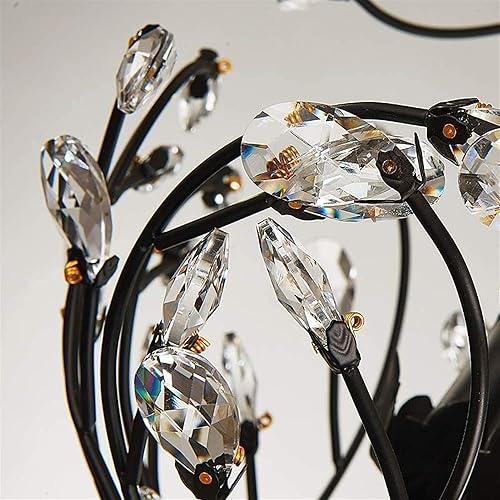 Miniatura 7 de Elegant Adjustable Metal and Glass Pendant Light Fixture - Retro Industrial Chandelier for Kitchen, Dining Room, and Bar