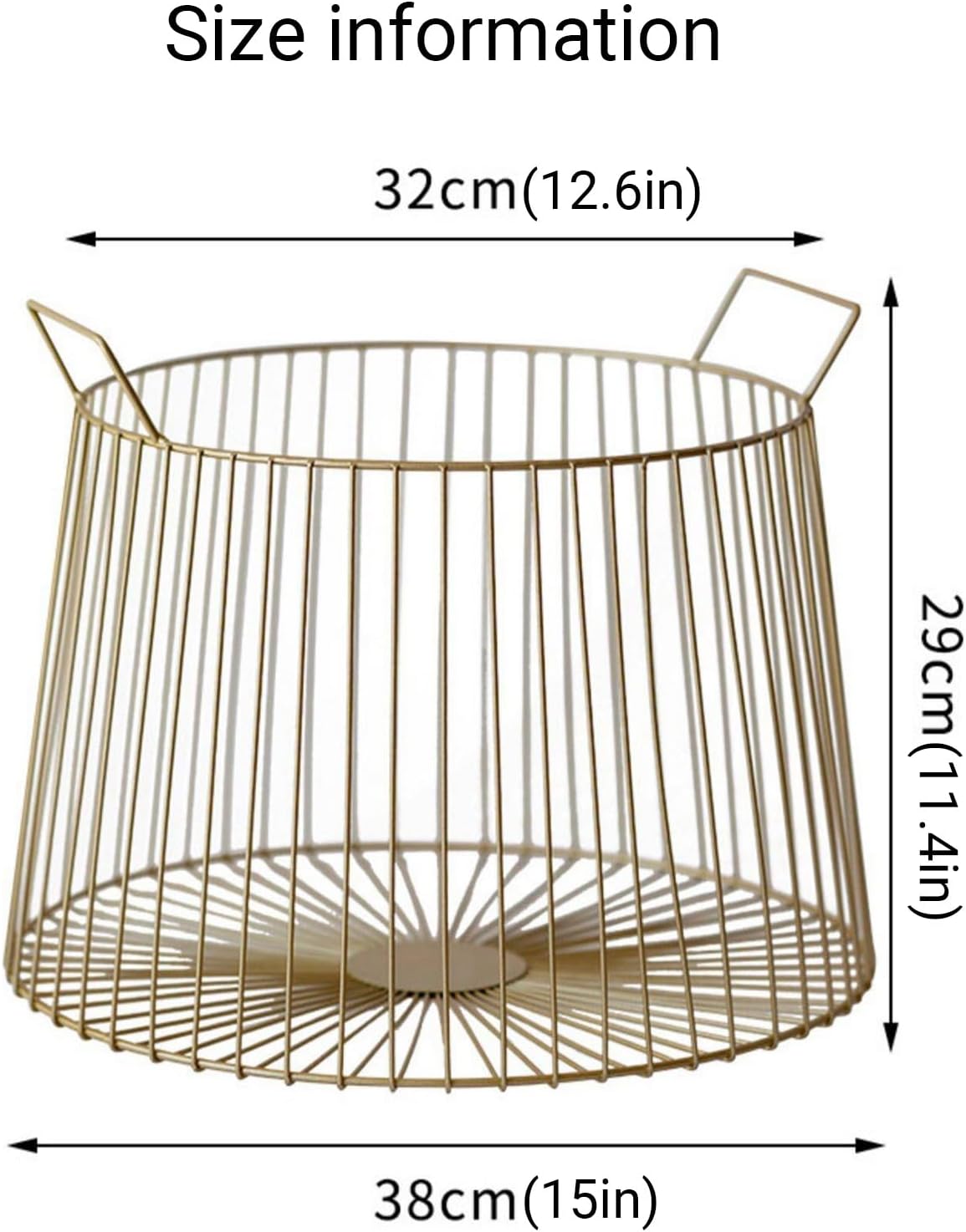 Metal Wire Laundry Basket with Handle - Large Mesh Hamper for Laundry Rooms and Yoga Mat Storage