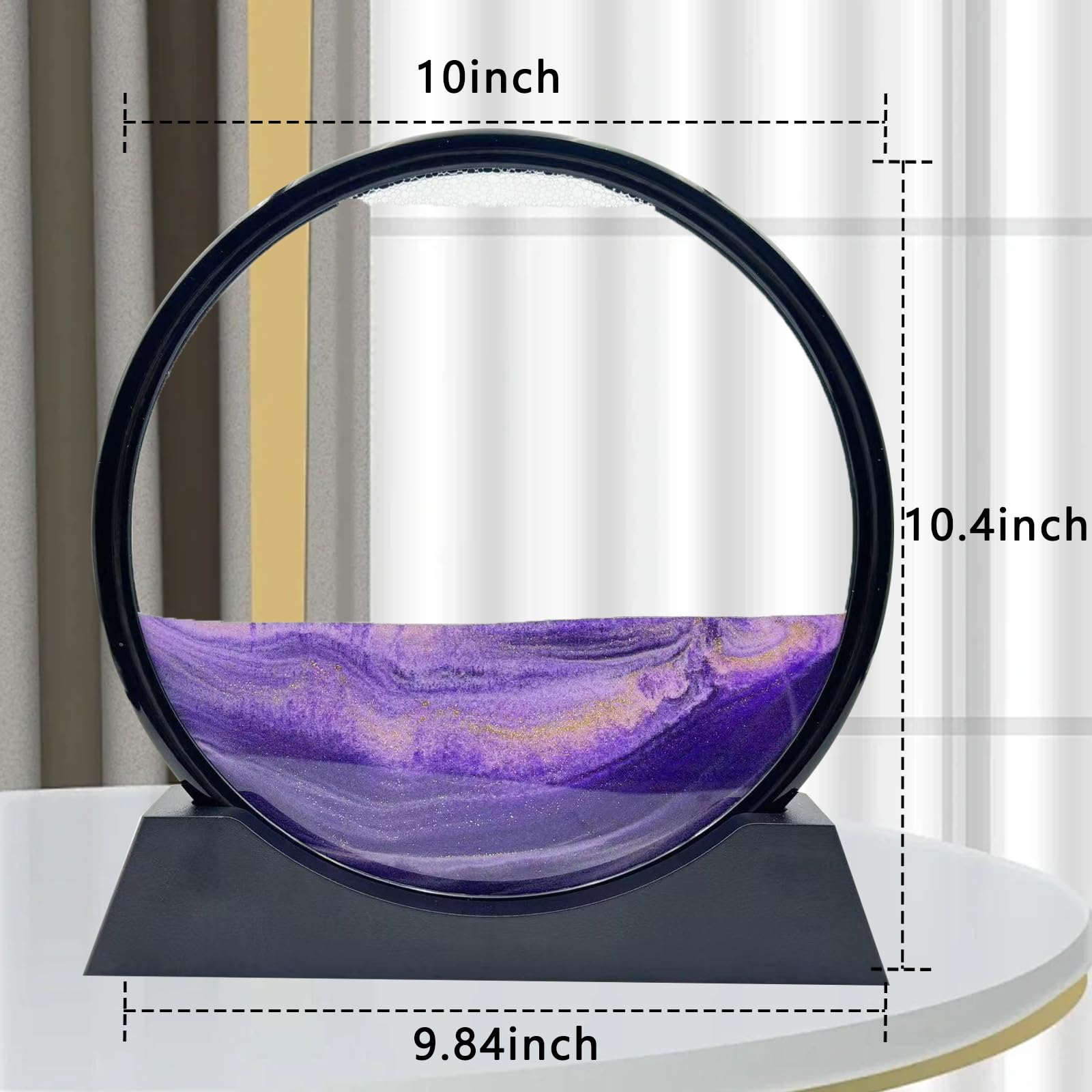 AzureLeap Moving Sand Art Liquid Motion, 3D Deep Sea Sandscape Color Quicksand Decor - Image 3
