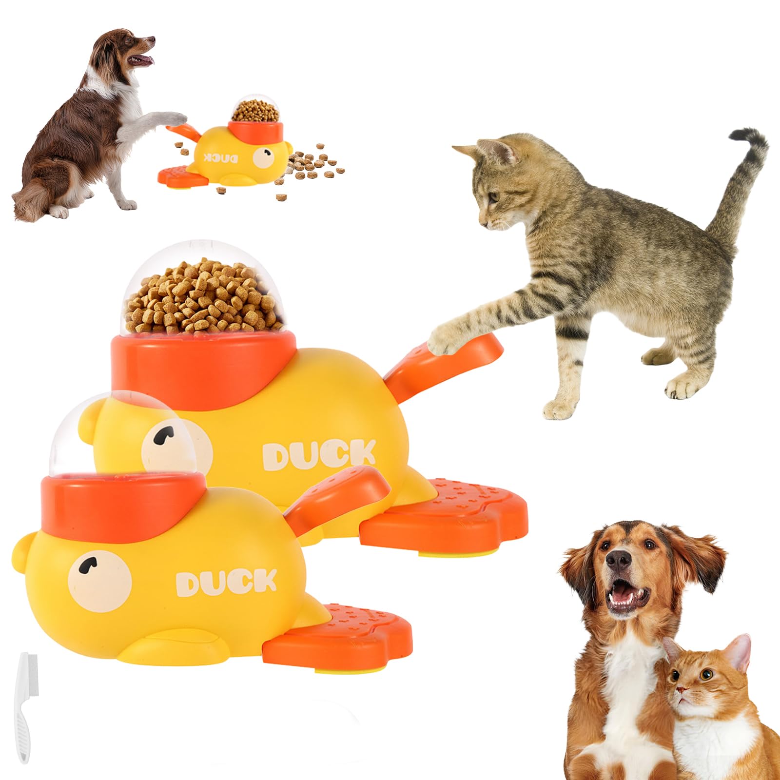 Giocattolo Distributore Di Croccantini Per Gatti E Cani - Spara Snack Interattivo, In ABS