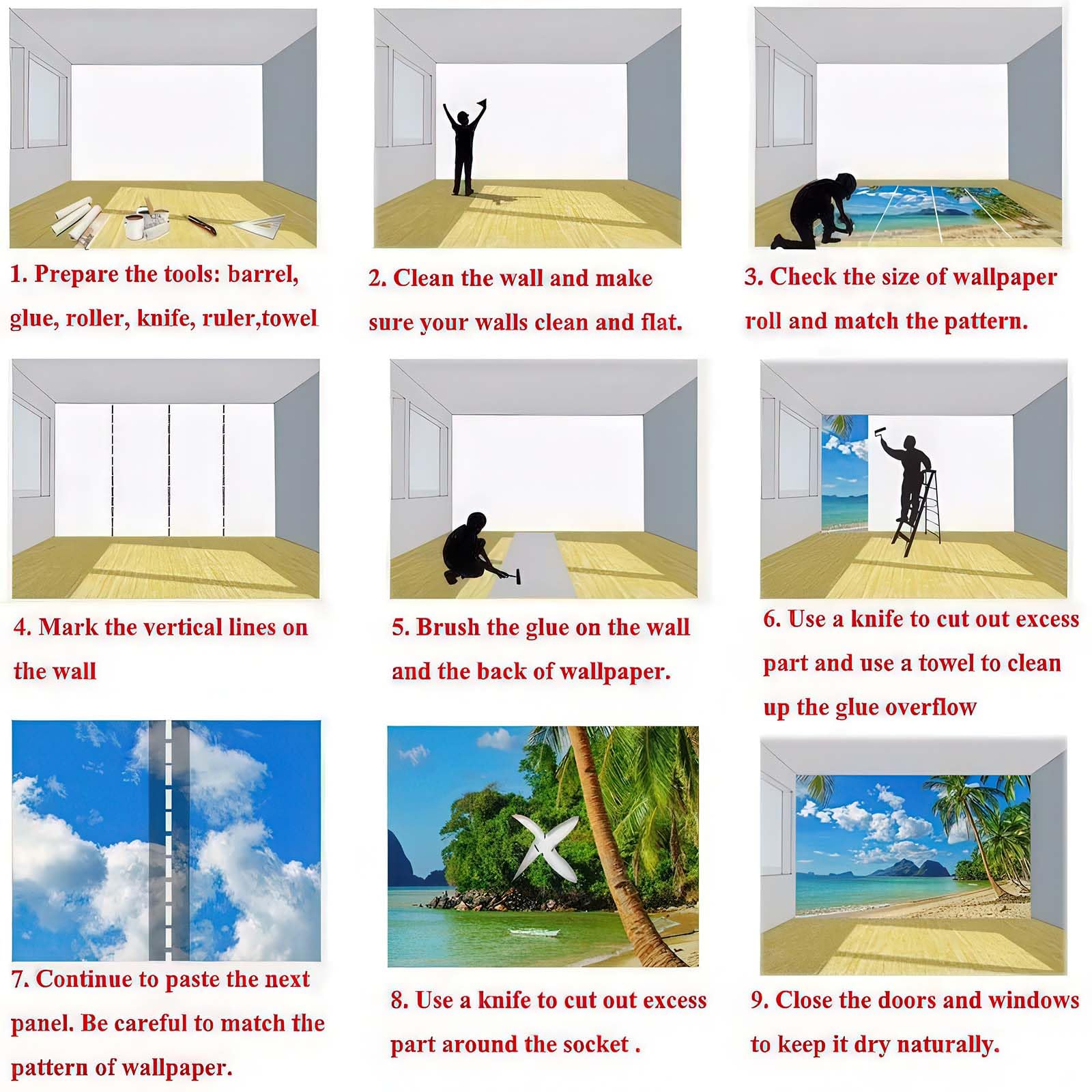 3D Effekt Fototapete Abstrakte Kunst Unterwasser-Tiere Wanddeko, Blau Hochwertige Wanddekoration, Vlies Tapete Wandbild für Wohnzimmer Schlafzimmer Büro 350x256cm