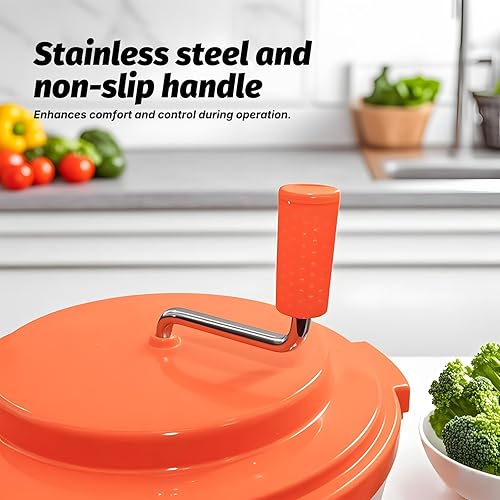 Miniatura 5 de CMI - Secador de lechuga manual grande de 2.5 galones/10 cuartos de galón (SP-9.5)