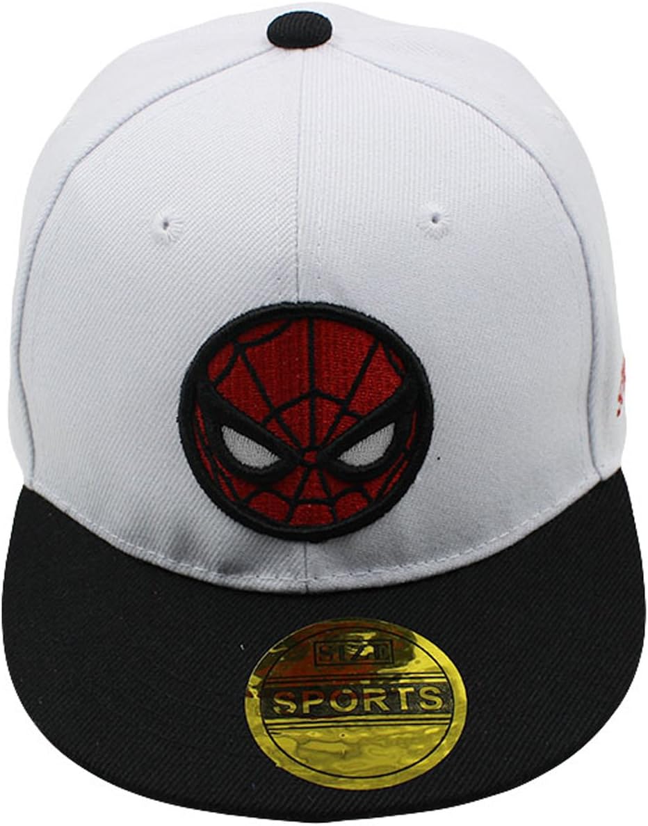 Diluma Kids Spider Man Cartoon Falt Hat Snapback Baseball Cap (Blue): Baby
