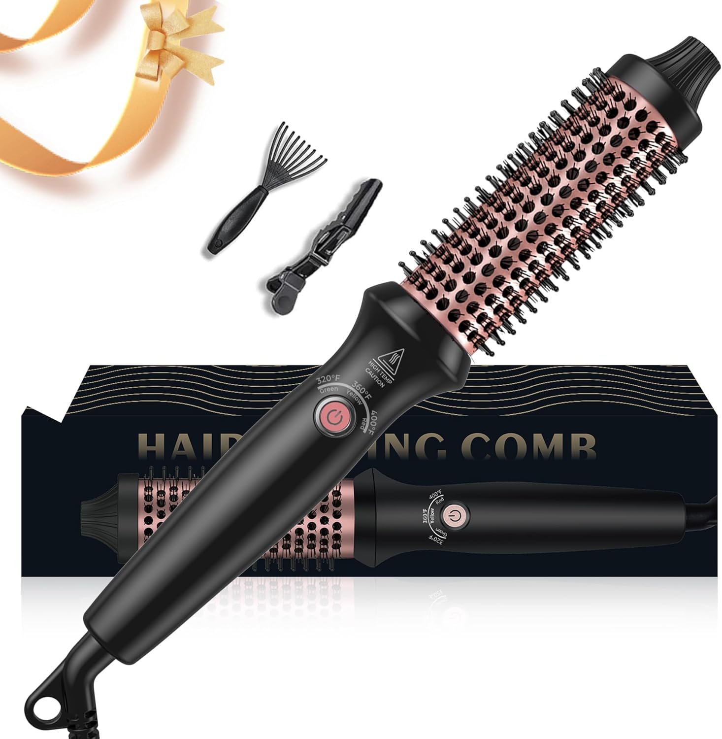 UKLISS 32mm Thermal Brush, Thermische Borstel, Hete Haarborstel, Keratine Protect Verwarmd Vat, Volume Kam, De Hete Borstel Produceert Wortelvolume En Losse Krullen, Dubbele Spanning UKLISS 32mm Thermal Brush, Thermische Borstel, Hete Haarborstel, Keratine Protect Verwarmd Vat, Volume Kam, De Hete Borstel Produceert Wortelvolume En Losse Krullen, Dubbele Spanning