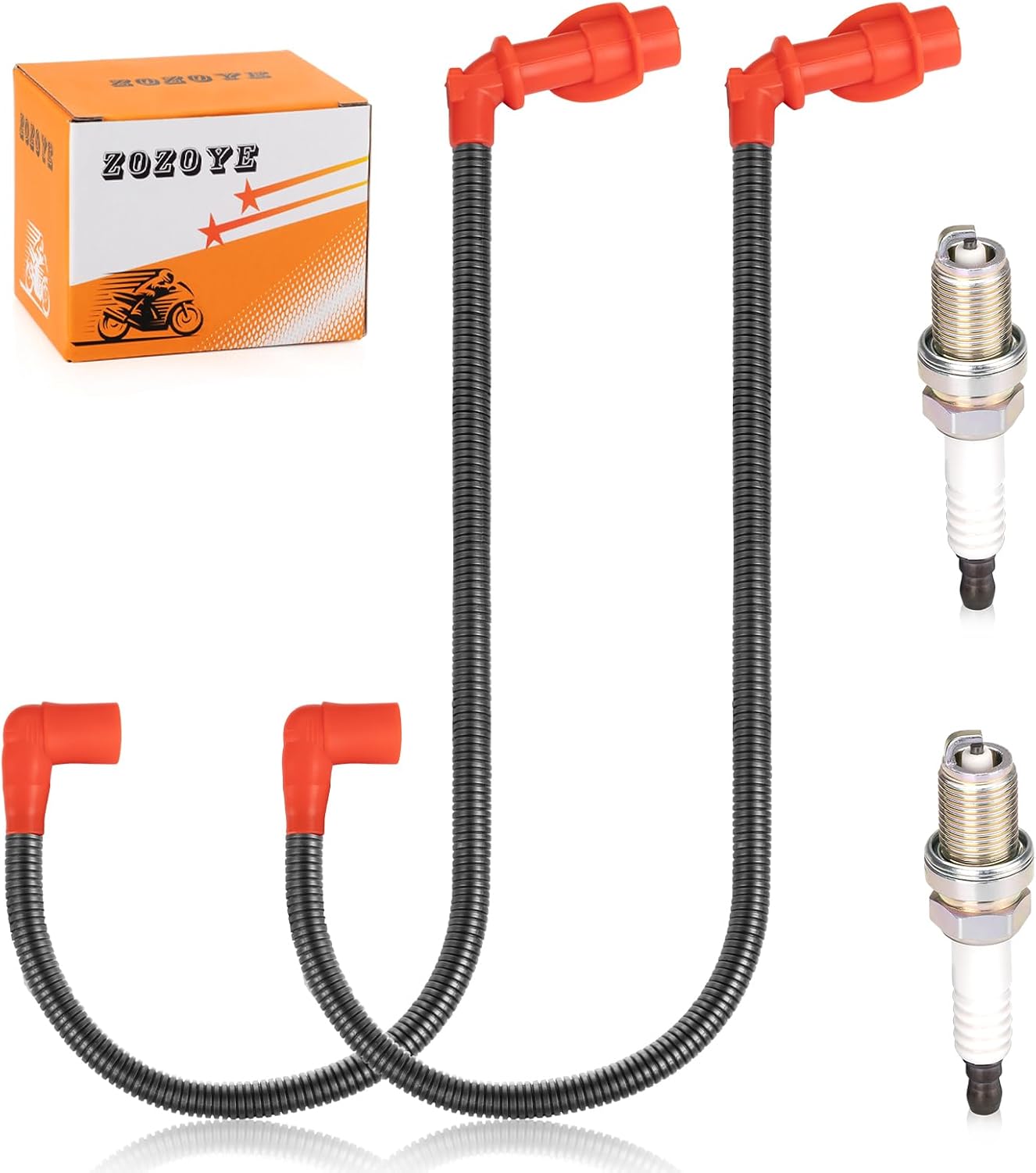 3021671 Ignition coil Spark plug Cap & Wire & Spark plug for Polaris 2005-2016 Sportsman Ranger 700 800 2008-2010 RZR 4 S 800