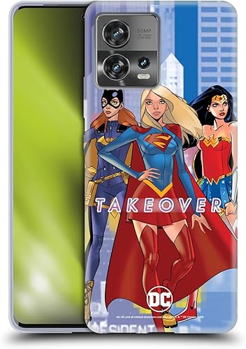 Head Case Designs DC Core Girl Power Compositions - Funda de gel suave con licencia oficial de DC para mujer, compatible con Motorola Moto Edge 30