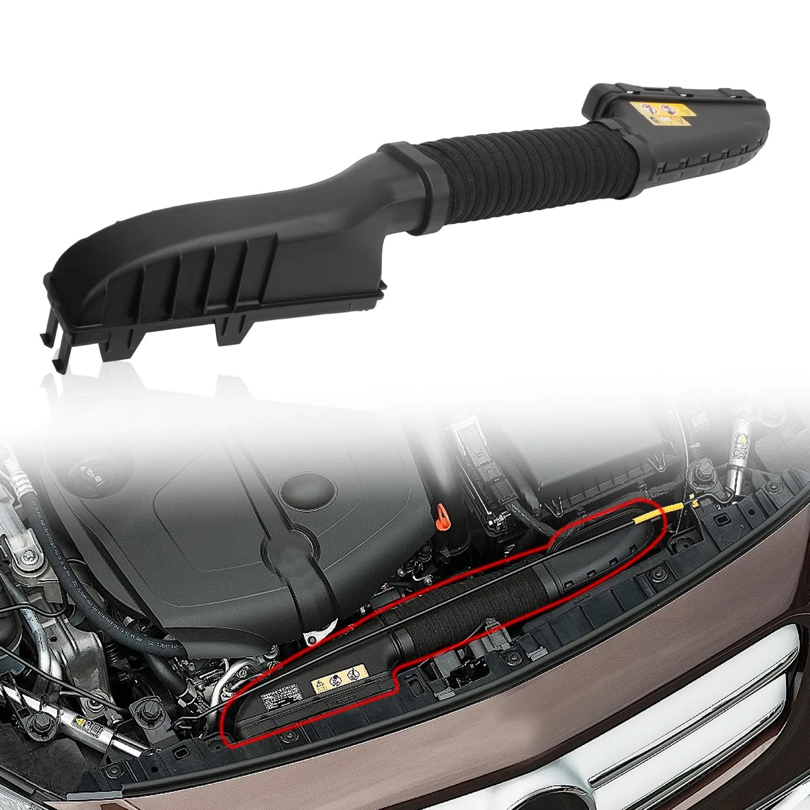 Air Cleaner Intake-Inlet Duct Hose For 2014-2018 CLA250/ GLA250 2015-2018 GLA45 AMG GlA250 GLA 45 AMG Replaces # 2700900382 2700900282 2700900601