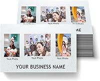 Vista 3 de Tarjetas de visita impresas papel de cobre opaco y mate, diseño de tarjetas de visita personalizadas de 3.5 "x 2", puede agregar sus fotos