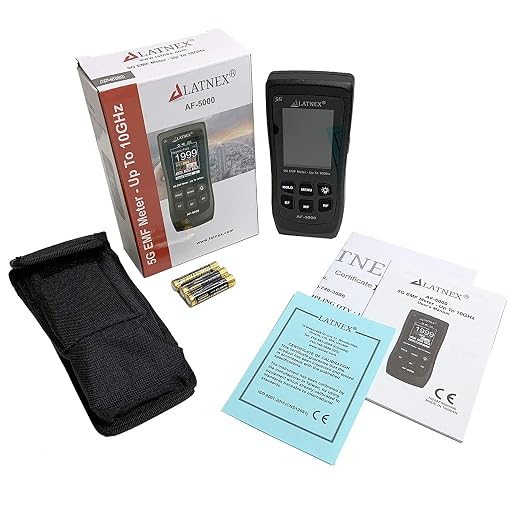Medidor EMF AF-5000 5G RF, Magnetic y Electric Fields miniatura 6