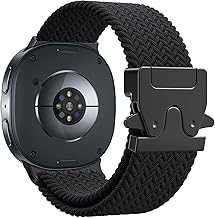 Astorgos Braided Strap for Samsung Galaxy Watch 8 Strap 40 mm 44 mm/Galaxy Watch 8 Classic 46 mm, Elastic Nylon Fabric Sports Strap for Women Men