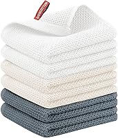 Vista 97 de Nialnant Paquete de 6 toallas de mano de cocina, grandes toallas de té de cocina 100% algodón, paños de cocina para secar platos 13x28 pulgadas